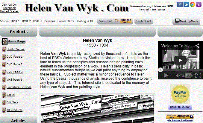 The Helen Van Wyk . Com Internet Site